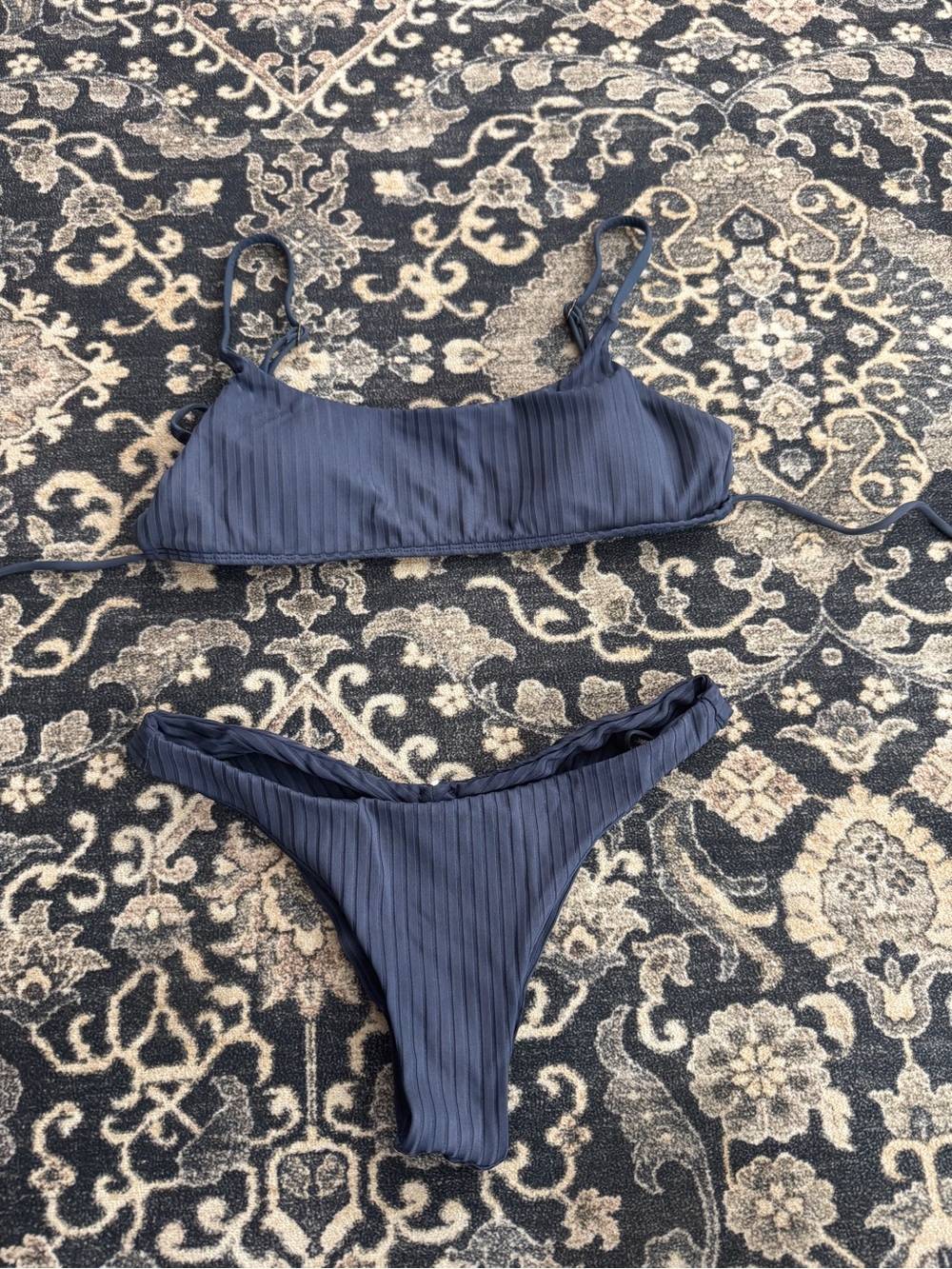 O’Neill Shorebreak Rib Bikini Navy XS Surfside Bralette Hermosa Skimpy Bottoms